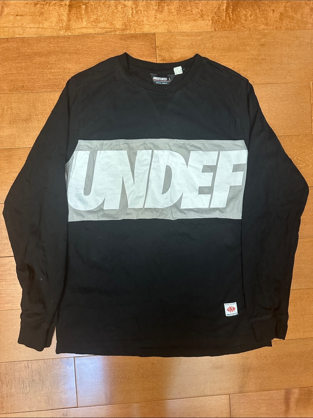 Undefeated Black Long-Sleeve Logo Shirt